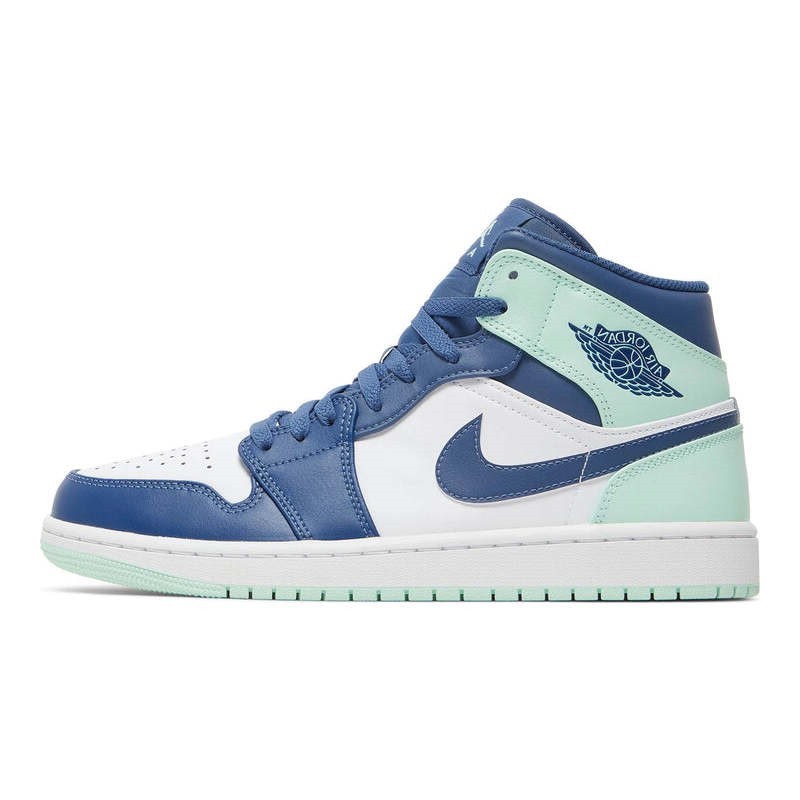 AIR JORDAN 1 MID MYSTIC NAVY MINT BLUE